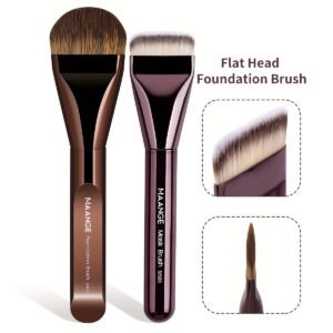 Maange -  2pcs Aluminum Tube Makeup Brush Set