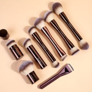 Maange -  8pcs aluminum tube makeup brush set